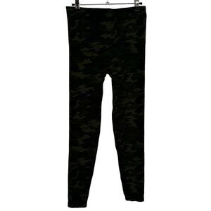 Spanx Camo Seamless Leggings Green/ Black‎ Large